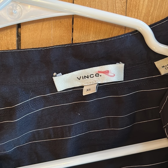 Vince XS Navy shirtdress maxi - - Picture 4 of 6